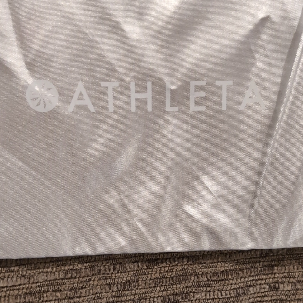 White Satin Drawstring Bag - Picture 2 of 2